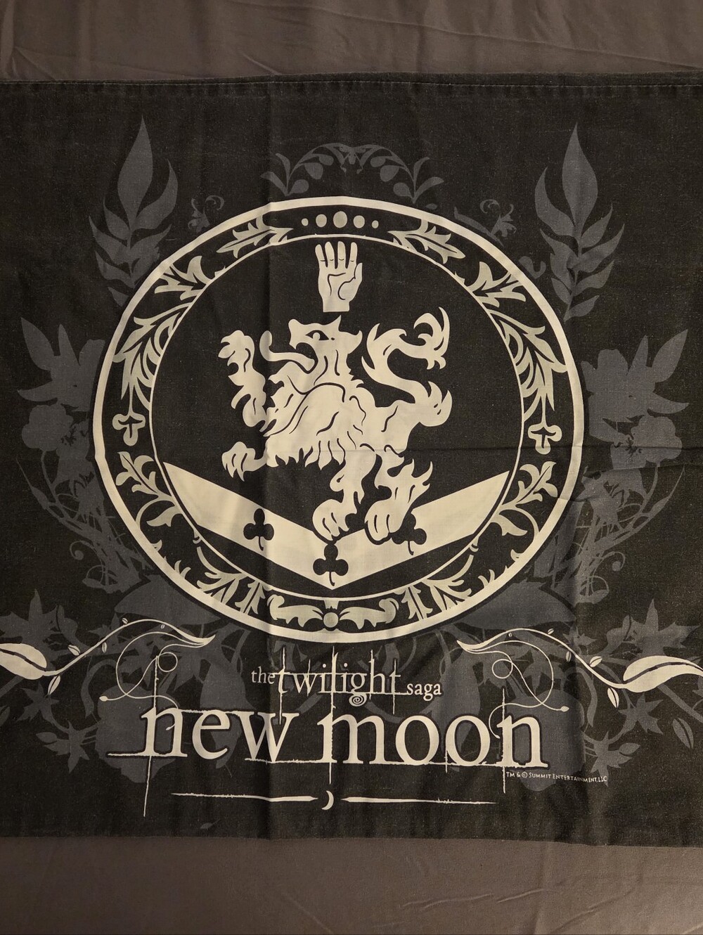 Vintage 2009 Twilight Saga: New Moon Cullen Crest Pillowcase - By NECA
